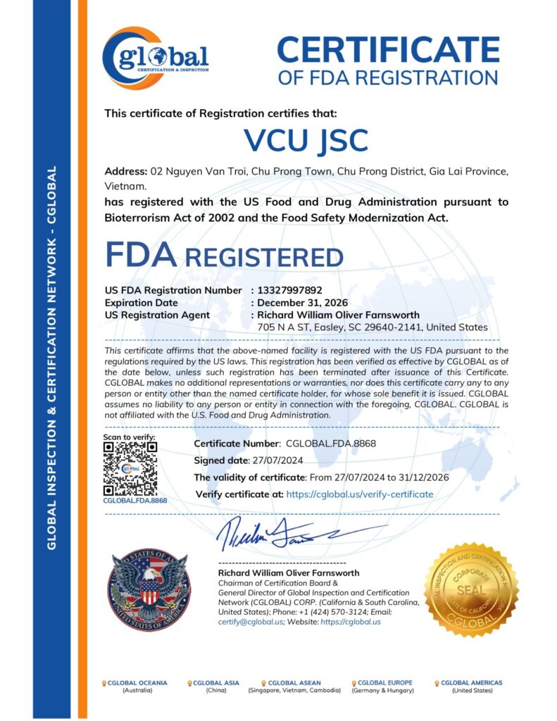 ISO 22000:2018 certification