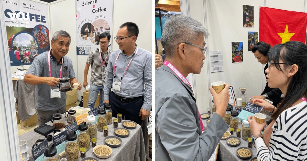 Guests enjoy Vietnamese coffee