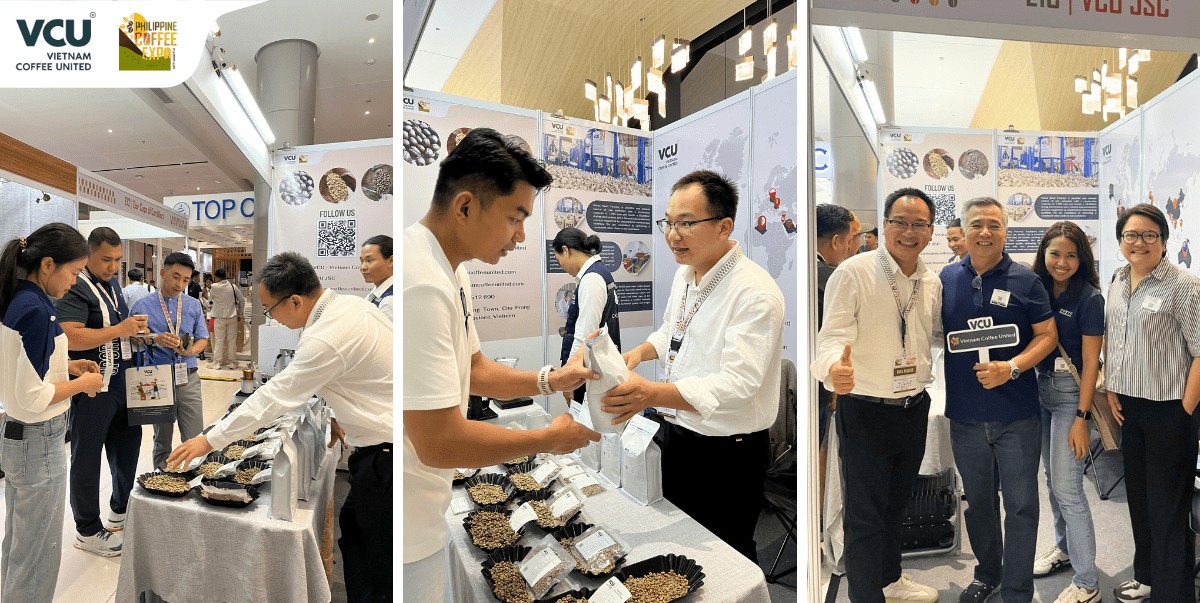 International customers experience Vietnamese coffee