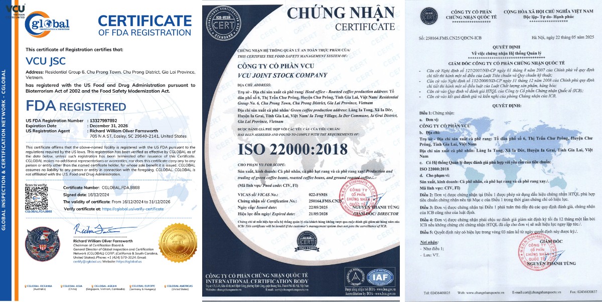 VCU is ISO and FDA certified, meeting export standards