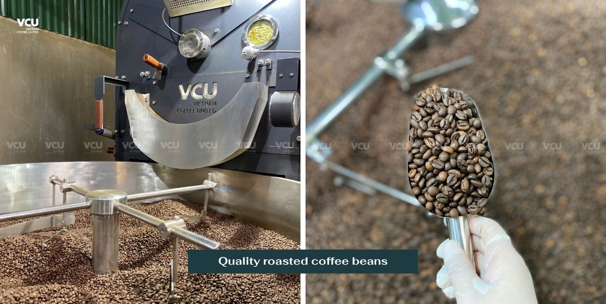 Quality roasted coffee beans