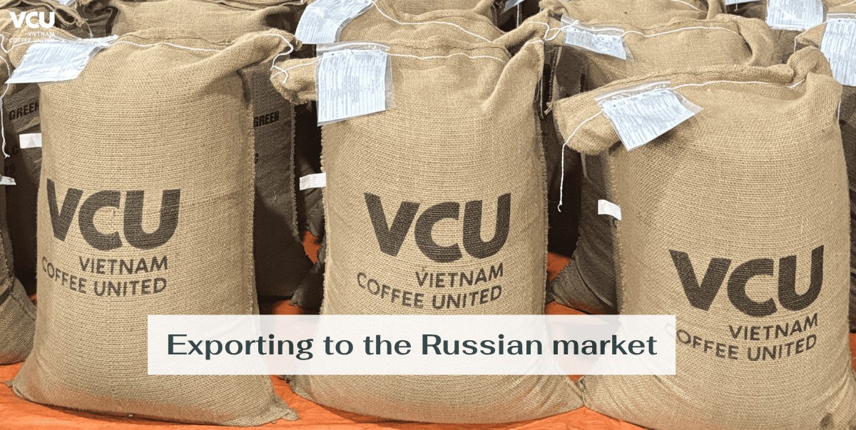 VCU exports green coffee beans to Russia.