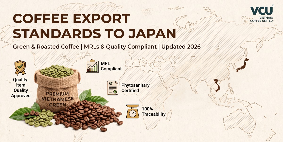 Coffee export standards to Japan